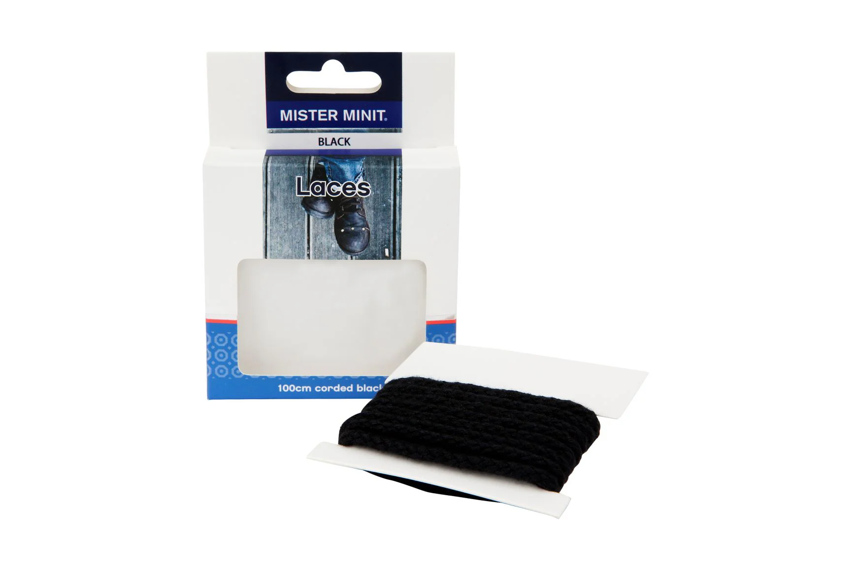100cm Corded Black Laces - Image 3