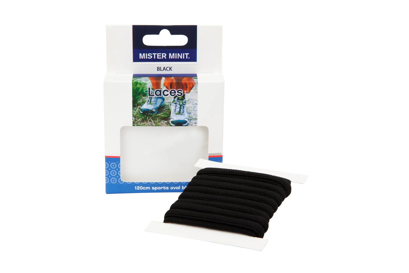 120cm Sports Oval Black Laces - Image 3